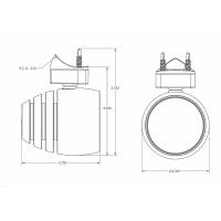 Lumitec - Lumitec Octane - LED Tower/Spreader Light - Black Housing - White Non-Dimming - Image 2