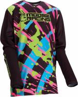 Moose Racing - Moose Racing Youth Agroid Jersey - 2912-2087 - Black - X-Small - Image 1