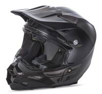 Fly Racing - Fly Racing F2 Carbon Pure Helmet - 73-4130XS - Matte Gray/Black - X-Small - Image 1