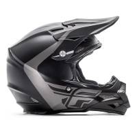 Fly Racing - Fly Racing F2 Carbon Pure Helmet - 73-4130XS - Matte Gray/Black - X-Small - Image 2
