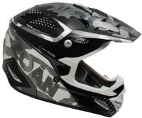 Zoan - Zoan MX-1 Sniper Graphics Helmet - 021-526 - Gloss Silver - Large - Image 1