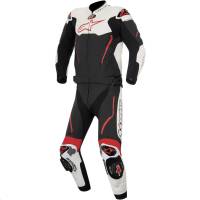 Alpinestars - Alpinestars Atem Two-Piece Leather Suit - 316651512360 - Black/White/Red - 50 - Image 1