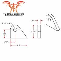 TC Bros - TC Bros Weld On Mounting Tabs - Style 3 - 104-0037 - Image 2