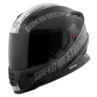 Speed & Strength - Speed & Strength SS1600 Cruise Missile Helmet - 878561 - Gloss Black/Silver - Small - Image 1