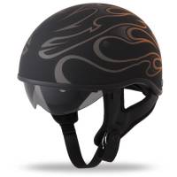 Fly Racing - Fly Racing .357 Flame Helmet - 73-8204-3 - Orange Flame - Medium - Image 1
