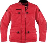 Icon - Icon 1000 Akorp Womens Jacket - 2822-0523 - Mischief Red - Medium - Image 1