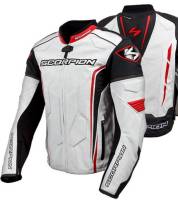 Scorpion - Scorpion Clutch Leather Jacket - 12059-8 - Red/White - 3XL - Image 1
