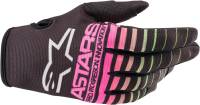 Alpinestars - Alpinestars Radar Gloves - 3561822-1669-2X - Black/Green/Pink - 2XL - Image 1
