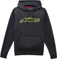 Alpinestars - Alpinestars Blaze Fleece Pullover Hoodie - 10375311318152X - Charcoal/Heather Gray/Green - 2XL - Image 1