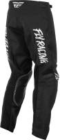 Fly Racing - Fly Racing Kinetic Rebel Youth Pants - 375-43626 - Black/White - 26 - Image 3