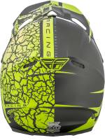 Fly Racing - Fly Racing F2 Carbon Fracture Helmet - 73-4170-3-M - Matte Gray/Hi-Vis - Medium - Image 4