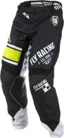 Fly Racing - Fly Racing Kinetic Era Youth Pants - 371-43022 - Black/White - 22 - Image 2