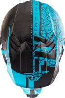 Fly Racing - Fly Racing F2 Carbon Fracture Helmet - 73-4173-1-XS - Light Blue/Black - X-Small - Image 4