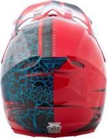 Fly Racing - Fly Racing F2 Carbon Fracture Helmet - 73-4172-2-S - Black/Red/Light Blue - Small - Image 3