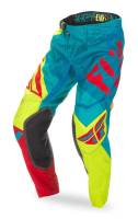 Fly Racing - Fly Racing Evolution 2.0 Youth Pants (2017) - 370-23926 - Dark Teal/Hi-Vis - 26 - Image 4