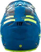 Fly Racing - Fly Racing F2 Carbon Forge MIPS Helmet - 73-4233-5-S - Black/Hi-Vis/Blue - Small - Image 3
