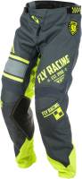 Fly Racing - Fly Racing Kinetic Era Youth Pants - 371-43918 - Gray/Hi-Viz - 18 - Image 2