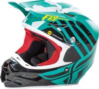 Fly Racing - Fly Racing F2 Carbon MIPS Zoom Helmet - 73-42082X - Teal/Black/White - 2XL - Image 1