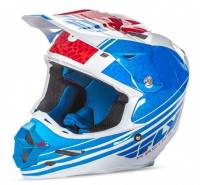 Fly Racing - Fly Racing F2 Carbon Animal Helmet - 73-41422X - Blue/White/Red - 2XL - Image 1