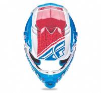 Fly Racing - Fly Racing F2 Carbon Animal Helmet - 73-41422X - Blue/White/Red - 2XL - Image 3