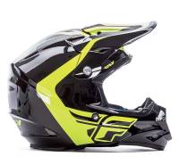 Fly Racing - Fly Racing F2 Carbon Pure Helmet - 73-4131XS - Hi-Vis/Black - X-Small - Image 2