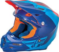 Fly Racing - Fly Racing F2 Carbon Pure Helmet - 73-41232X - Matte Blue/Orange - 2XL - Image 1