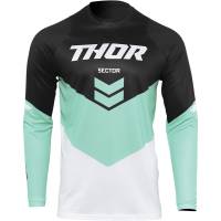 Thor - Thor Sector Chev Youth Jersey - 2912-2033 - Black/Mint - 2XS - Image 1