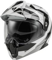 Fly Racing - Fly Racing Odyssey Summit Helmet - 73-83342X - Black/White/Gray - 2XL - Image 1