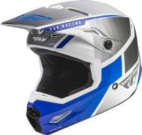 Fly Racing - Fly Racing Kinetic Drift Helmet - 73-8641S - Blue/Charcoal/White - Small - Image 1