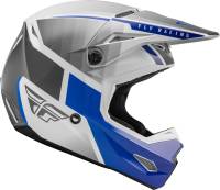 Fly Racing - Fly Racing Kinetic Drift Helmet - 73-8641S - Blue/Charcoal/White - Small - Image 4