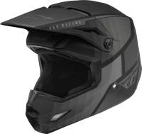 Fly Racing - Fly Racing Kinetic Drift Helmet - 73-8640S - Matte Black/Charcoal - Small - Image 1
