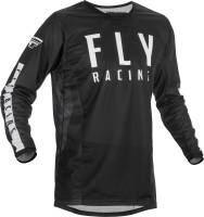 Fly Racing - Fly Racing Kinetic Mesh  Jersey - 375-3102X - Black/White - 2XL - Image 1