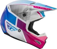 Fly Racing - Fly Racing Kinetic Drift Helmet - 73-86442X - Pink/White/Blue - 2XL - Image 4