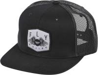 Fly Racing - Fly Racing Freedom Trucker Hat - Black - 351-0064 - Black - OSFA - Image 2
