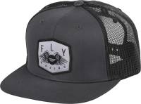 Fly Racing - Fly Racing Freedom Trucker Youth Hat - Gray - 351-0063Y - Gray - OSFA - Image 2