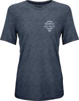 Fly Racing - Fly Racing Two Wheels Womens T-Shirt - 356-00612X - Heather Navy - 2XL - Image 1