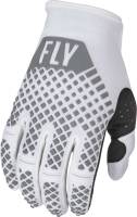 Fly Racing - Fly Racing Kinetic Youth Gloves - 375-412YM - White - Medium - Image 1