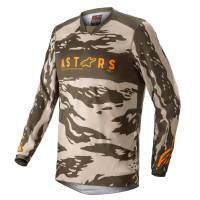 Alpinestars - Alpinestars Racer Tactical Jersey - 3761222-6840-XL - Military Sand Camo/Tangerine - X-Large - Image 1