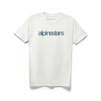 Alpinestars - Alpinestars Heritage Word Premium T-Shirt - 1210-73006-9172-L - Natural/Blue - Large - Image 1