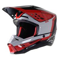Alpinestars - Alpinestars SM5 Beam Helmet - 8303722-1313-XS - Black/Gray/Red Glossy - X-Small - Image 1