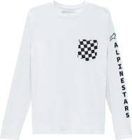 Alpinestars - Alpinestars Check Long Sleeve Shirt - 1213-74020-20-XL - White - X-Large - Image 1