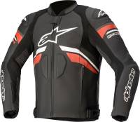 Alpinestars - Alpinestars GP Plus R V3 Rideknit Leather Jacket - 3100321-1304-56 - Black/White/Red - 56 - Image 1