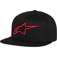 Alpinestars - Alpinestars Ageless Flatbill Hat - 1035810151030LX - Black/Red - Lg-XL - Image 1