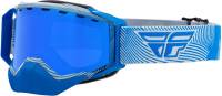 Fly Racing - Fly Racing Zone Snow Goggles - FLB-048 - Gray/Blue / Sky Blue Mirror Blue Lens - OSFM - Image 1