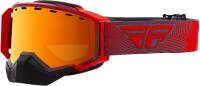 Fly Racing - Fly Racing Zone Snow Goggles - FLB-055 - Red/Gray / Orange Mirror Smoke Lens - OSFM - Image 1