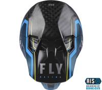 Fly Racing - Fly Racing Formula Carbon Axon Youth Helmets - 73-4420YL - Black/Blue/Hi-Vis - Large - Image 3