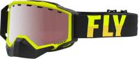 Fly Racing - Fly Racing Zone Pro Snow Goggles - FLB-058 - Hi-Vis/Black / Silver Mirror Polarized Rose Lens - OSFM - Image 1