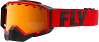 Fly Racing - Fly Racing Zone Pro Snow Goggles - FLB-061 - Red/Gray / Orange Mirror Polarized Smoke Lens - OSFM - Image 1
