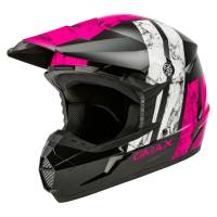 G-Max - G-Max MX-46Y Dominant Youth Helmet - G3464400 - Black/Pink/White - Small - Image 1