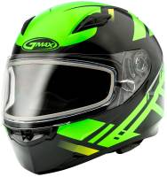 G-Max - G-Max FF49 Berg Snow Helmet - G2493674 TC-23 - Black/Hi-Viz Green - Small - Image 1